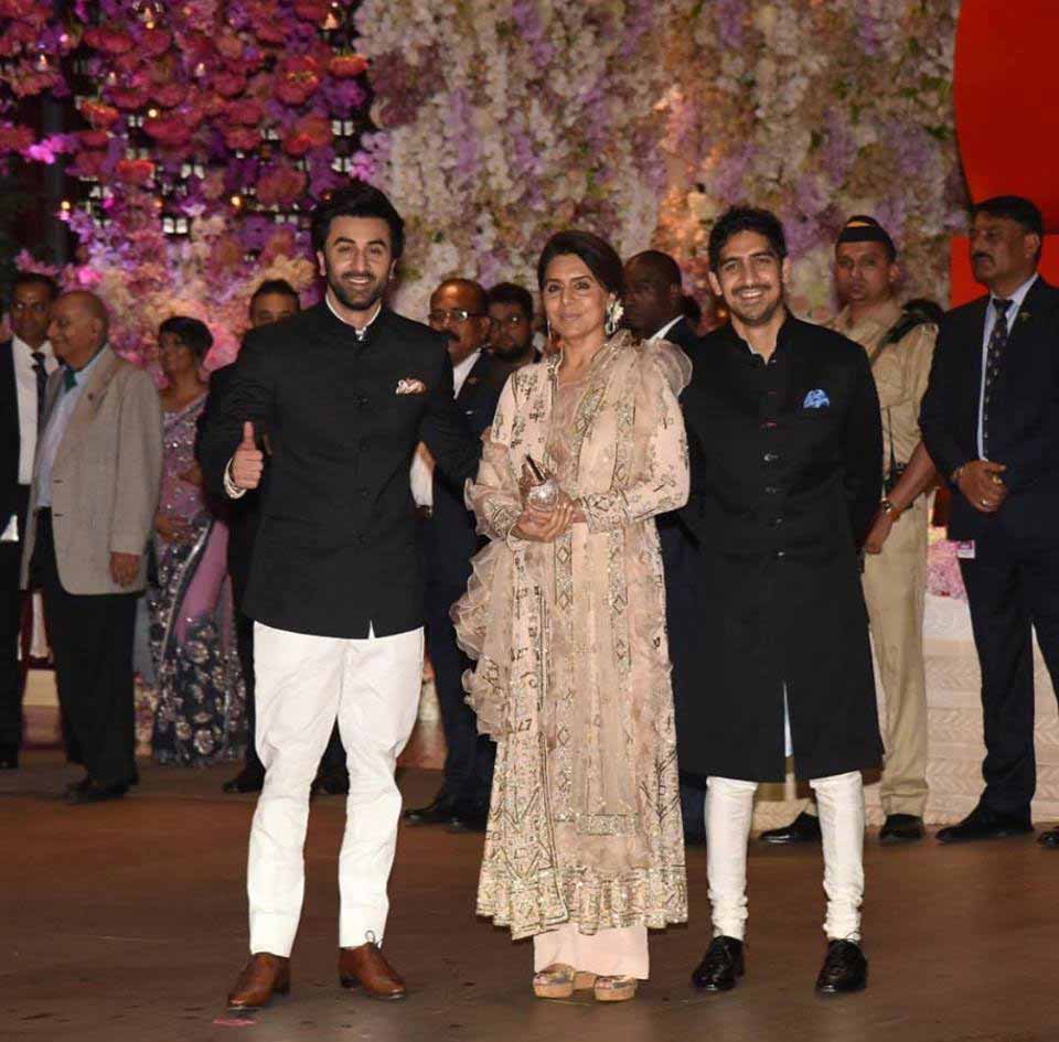 Ranbir Kapoor at Akash Ambani engagement