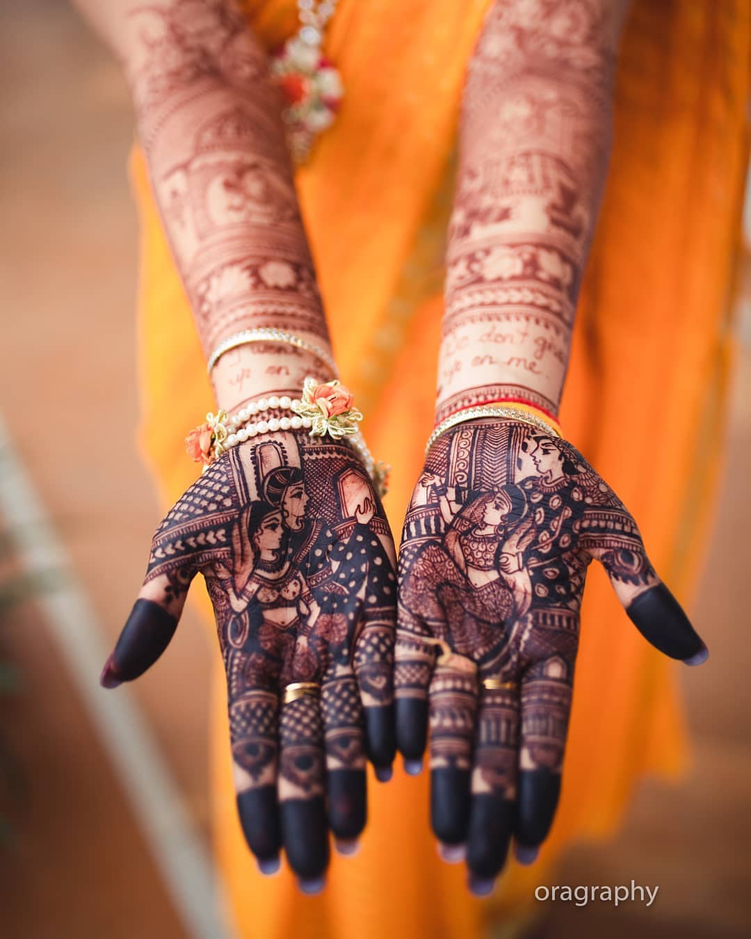 Soon To Be Wed Couple Mehndi Design