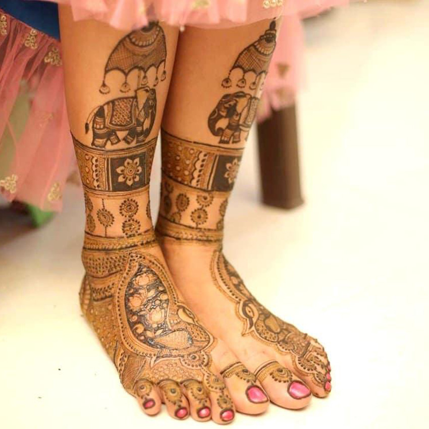Feet Mehndi Designs 11