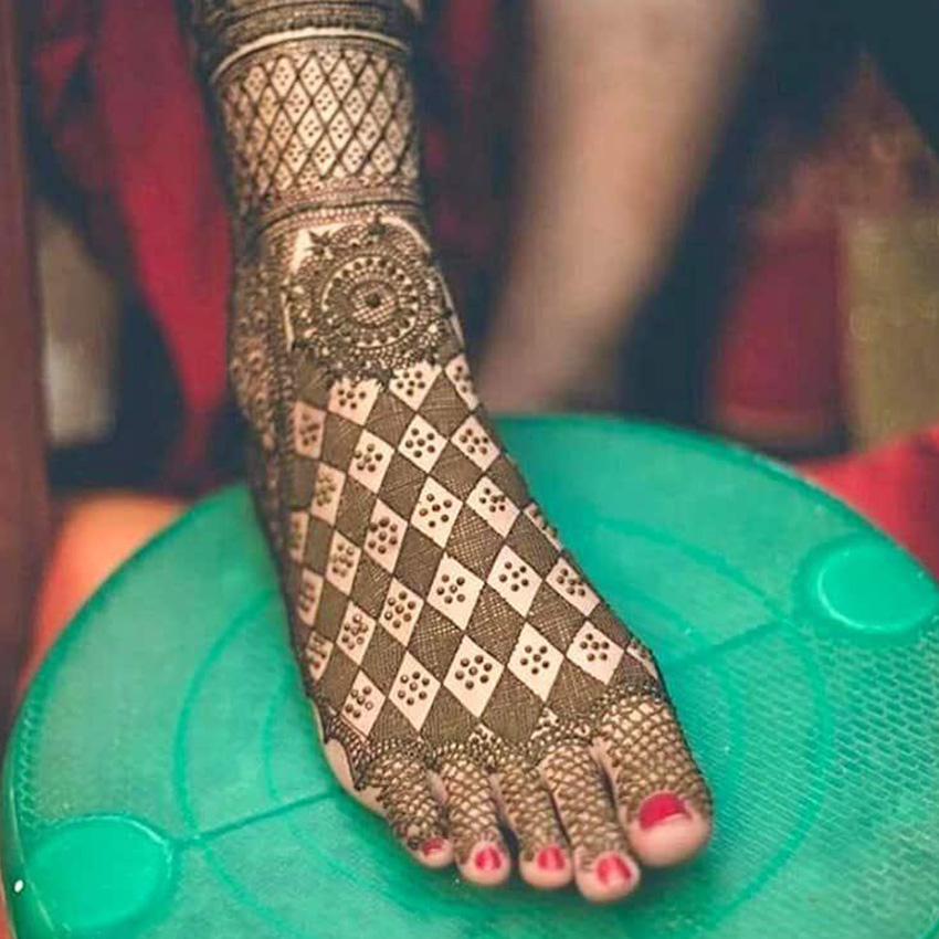 Feet Mehndi Designs 10