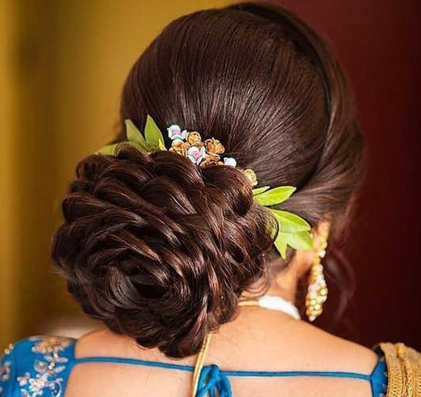 floral bun ideas 5