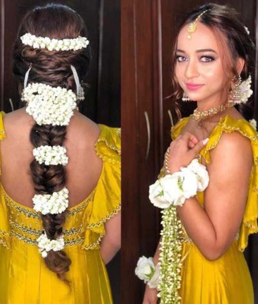 25+ Pre-Wedding Hairstyles for Mehndi Haldi or more functions! | Indian  wedding hairstyles, Bridal hair buns, Indian bridal hairstyles