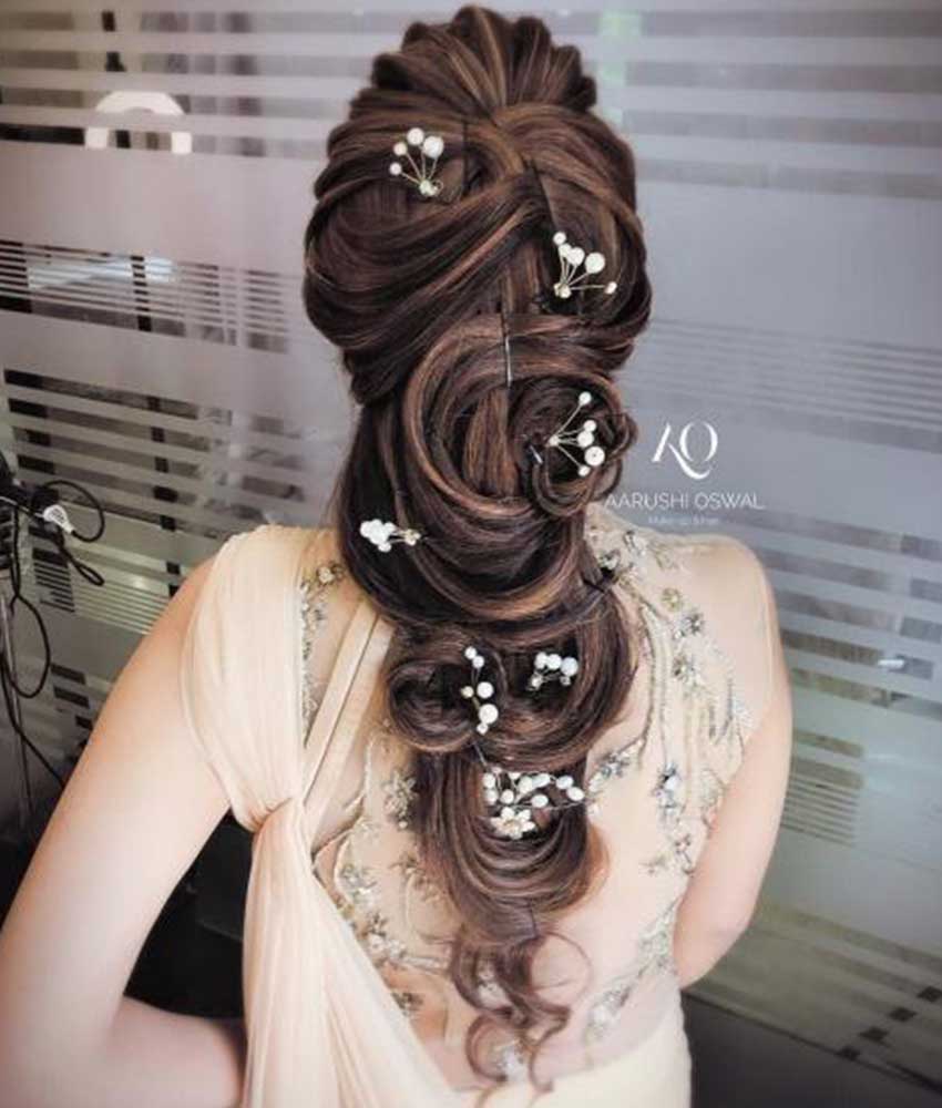 20+ Open Hairstyle Ideas for Wedding Functions