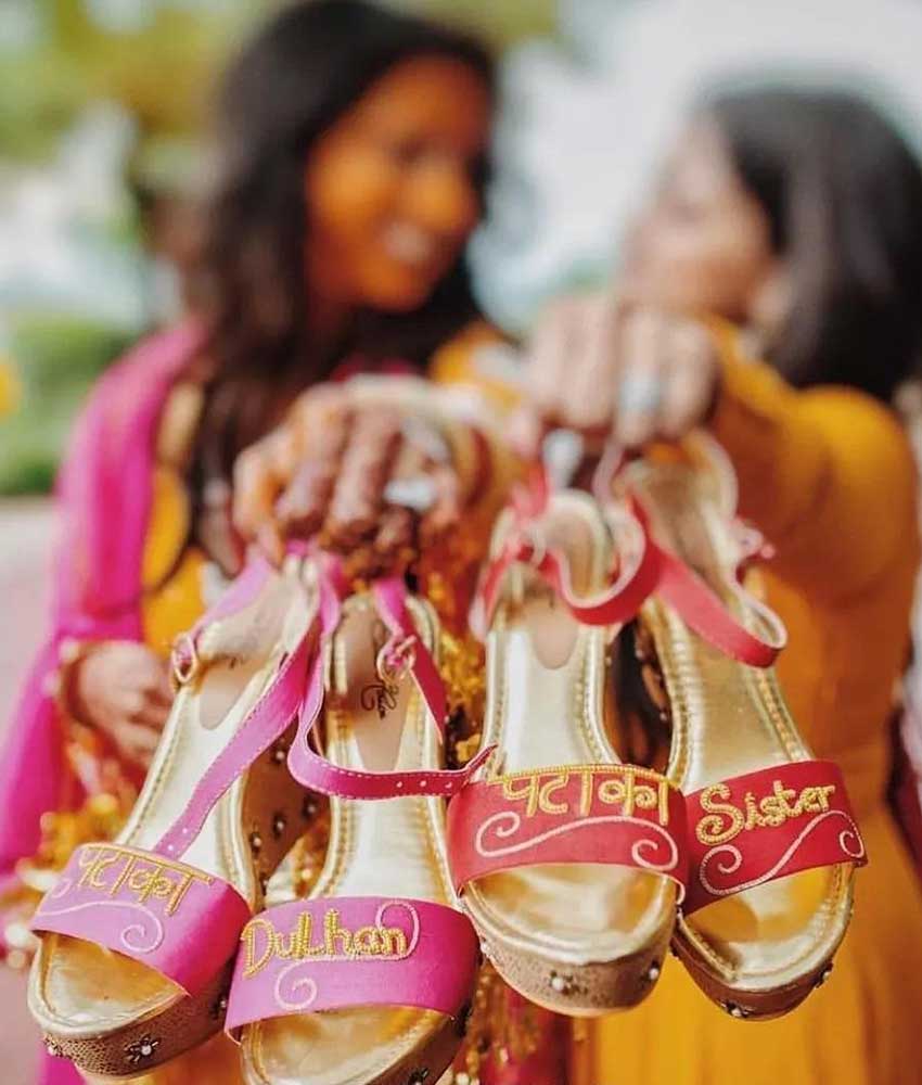 Beautiful And Gorgeous Footwear For Bride and Bridesmaids! | Bridal sandals  heels, Bridal sandals, Indian wedding shoes