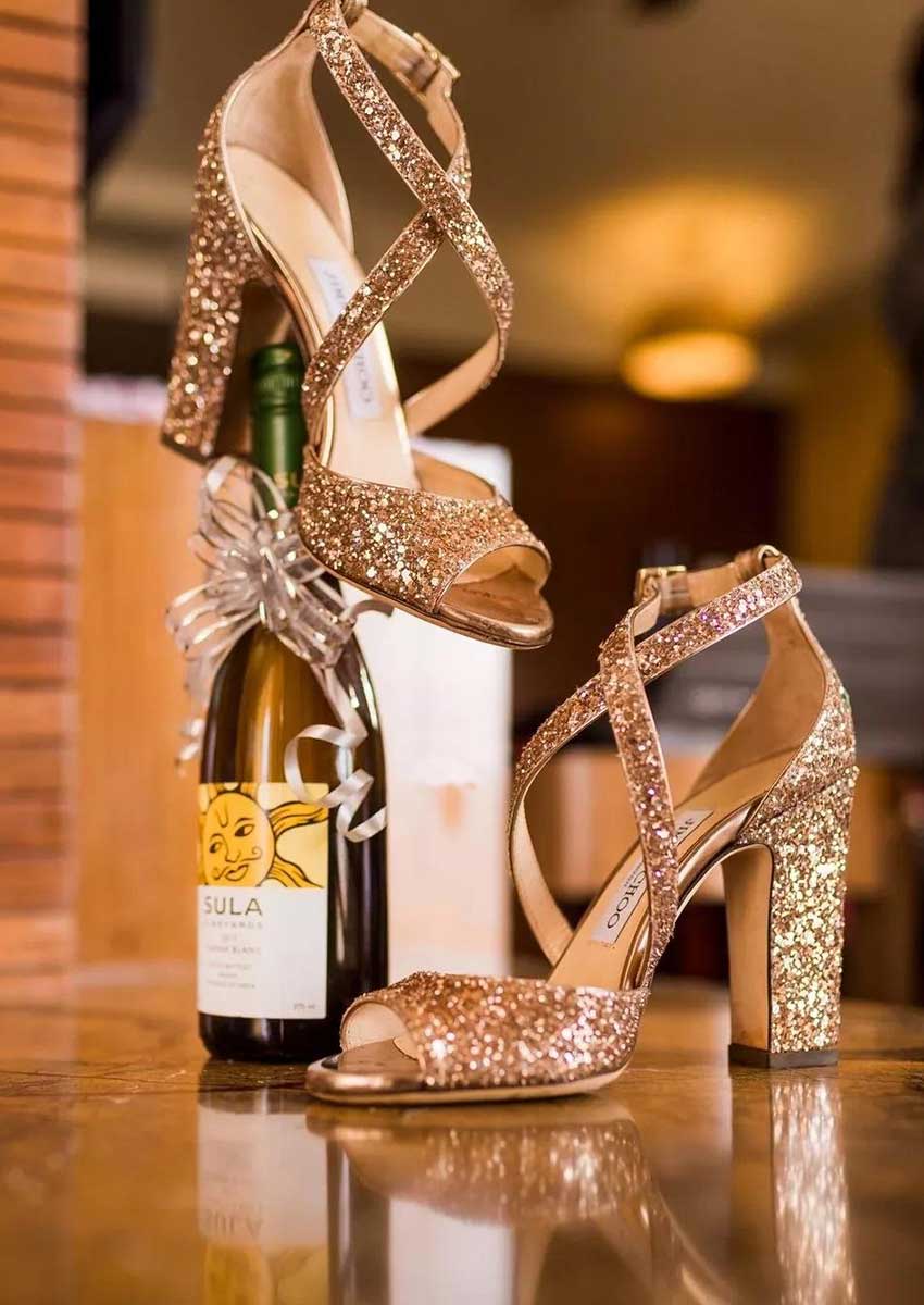 Glamorous bridal shoes best sale