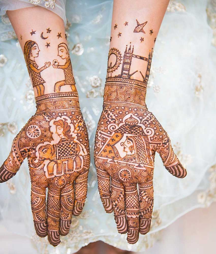 Personalized Mehndi Design 14