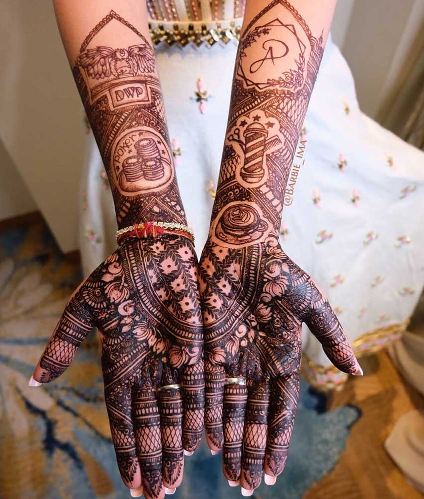 Personalized Mehndi Design 17