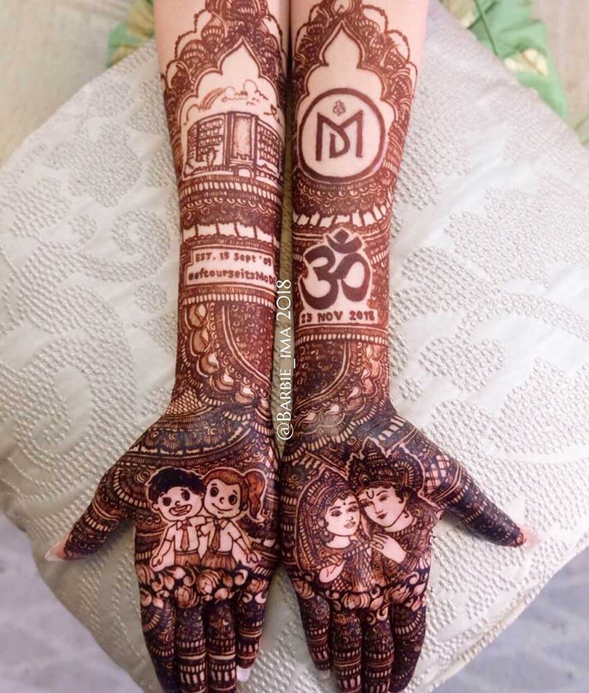 Personalized Mehndi Design 20