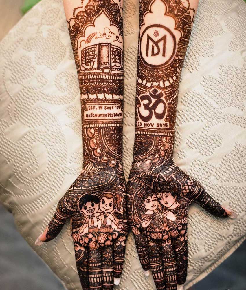 Personalized Mehndi Design 3