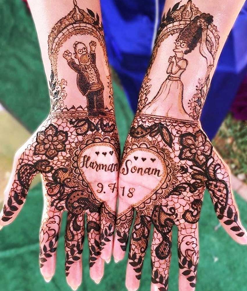 Personalized Mehndi Design 5