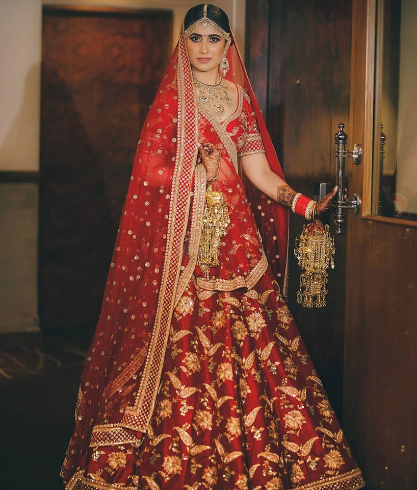 Red Lehenga Set with Dupatta