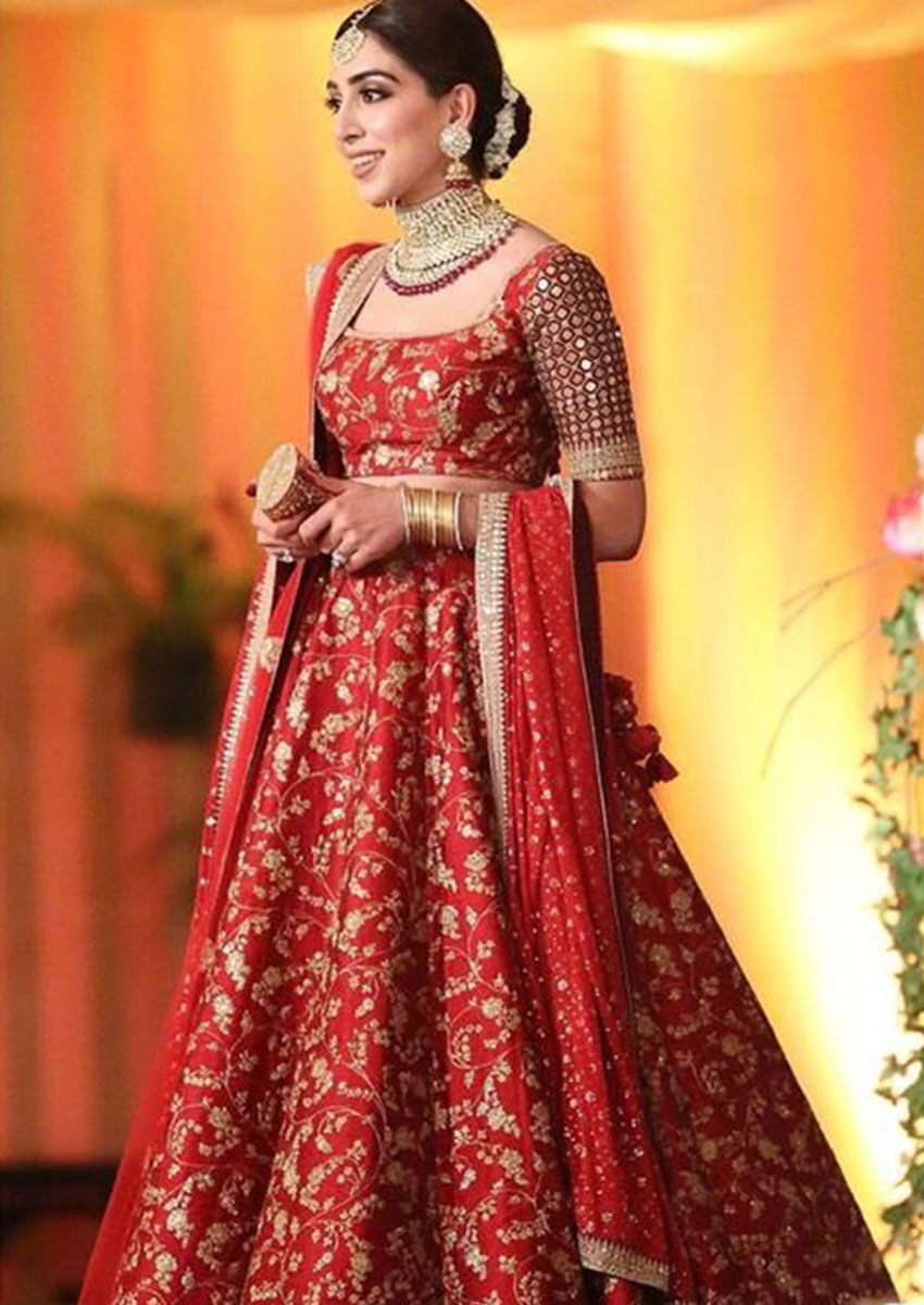 Bridal Lehenga Red Shades 5