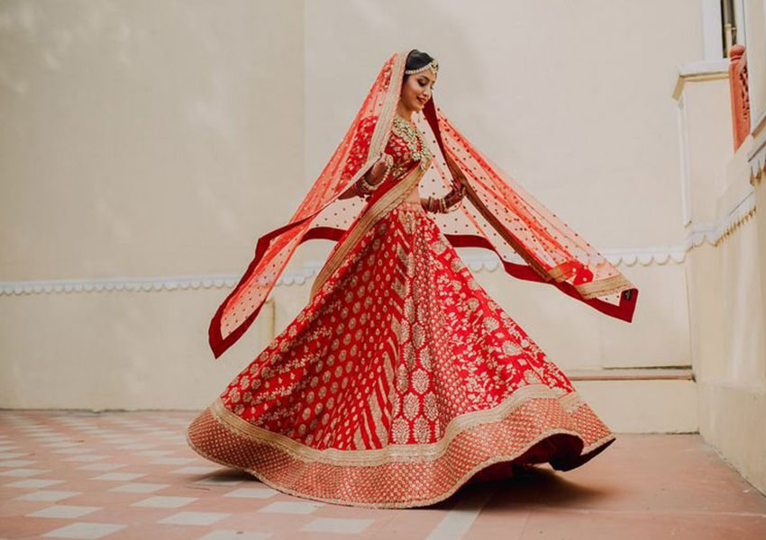 Bridal Lehenga Red Shades 6