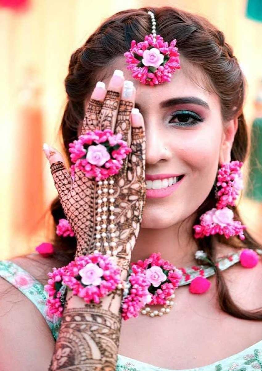 7 Brides who Proved Floral Jewellery is Super Stylish  Bridal Look   Wedding Blog