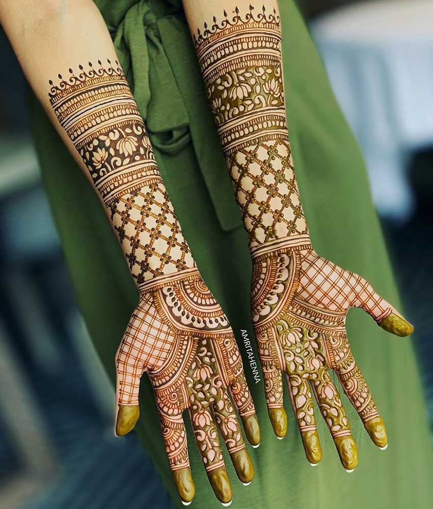 50 Latest Hand Bridal Mehendi Designs for Weddings