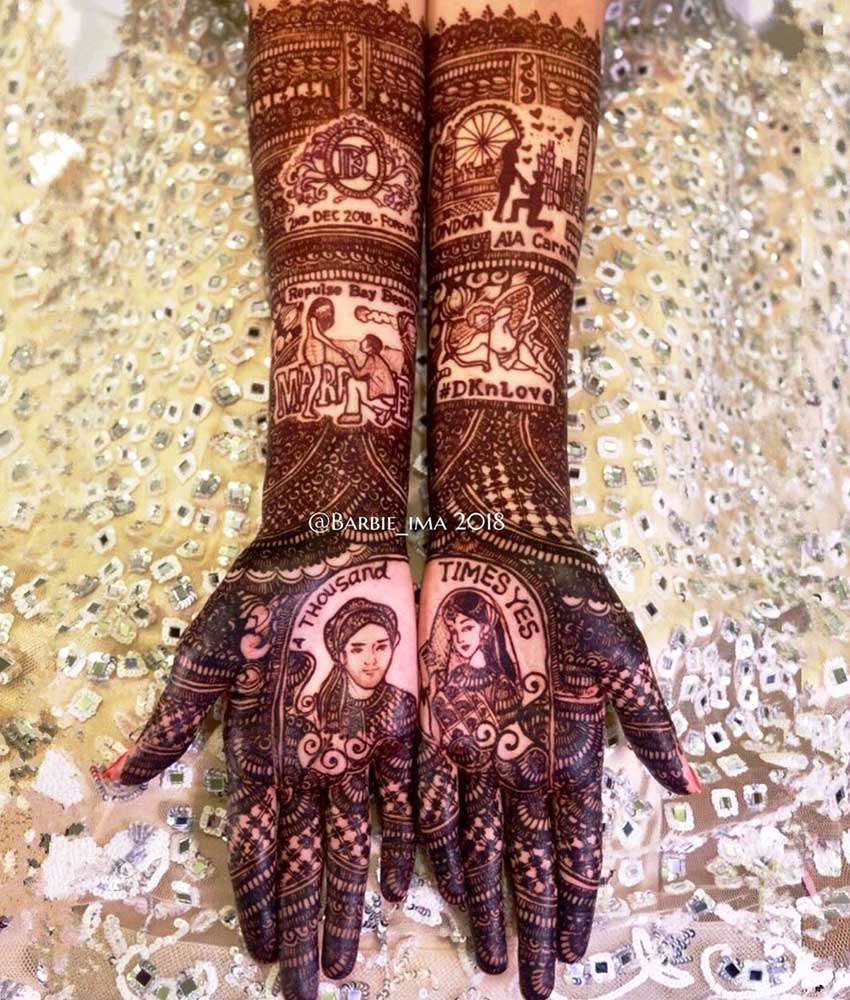 30 Jaw-Dropping Mehendi Designs for Your Wedding Day - Swagrani