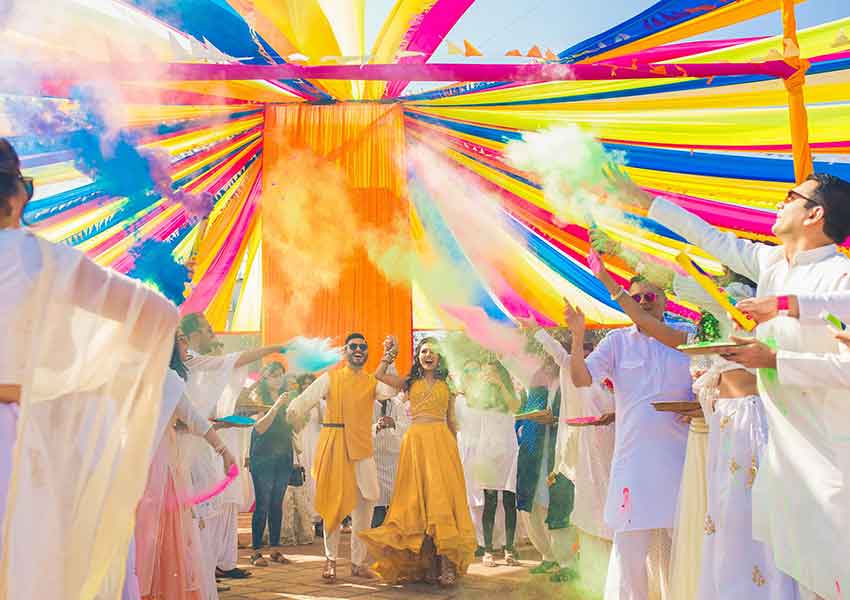 Bride Holi Celebrations