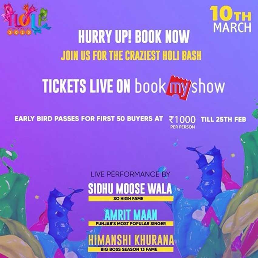 Holi Bash 2020 Delhi 1