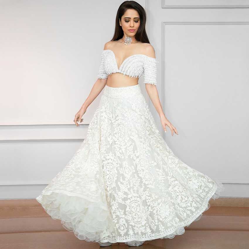 Off shoulder hot sale wedding lehenga