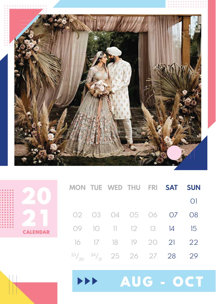 Wedding Dates in August October 2021