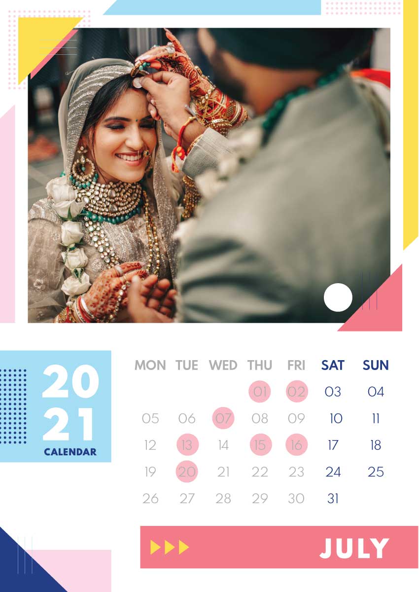 Wedding Dates in July 2021