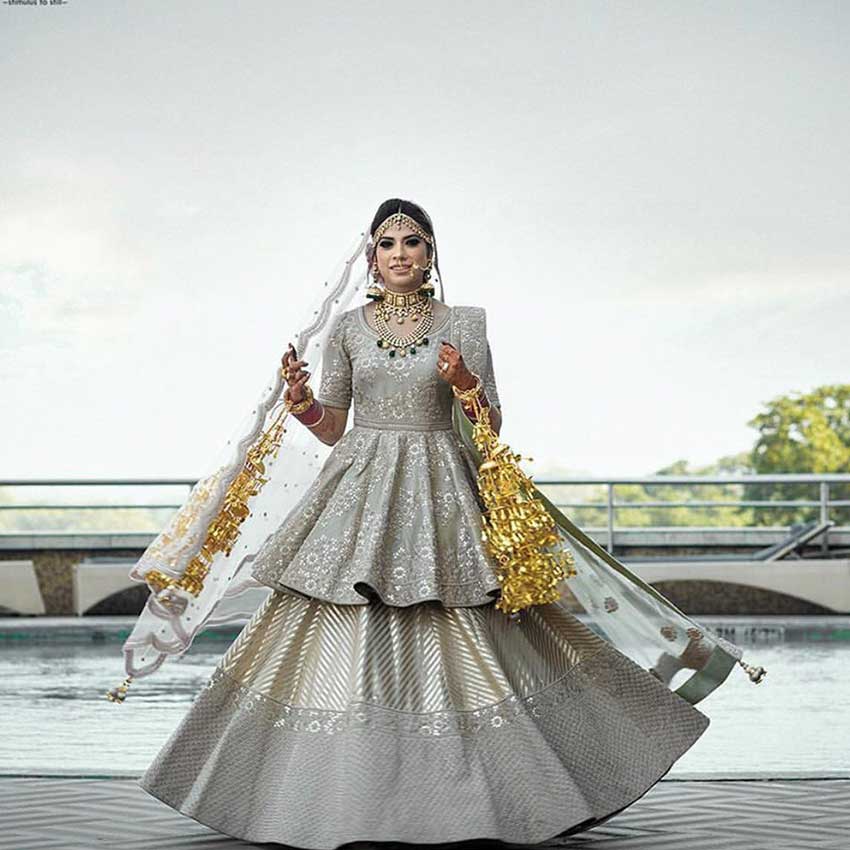 Peplum Bridal Lehengas (5)