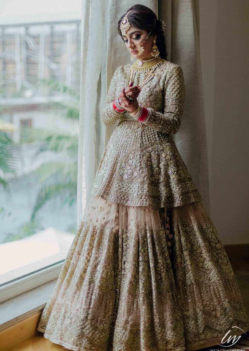 Peplum Bridal Lehengas (9)