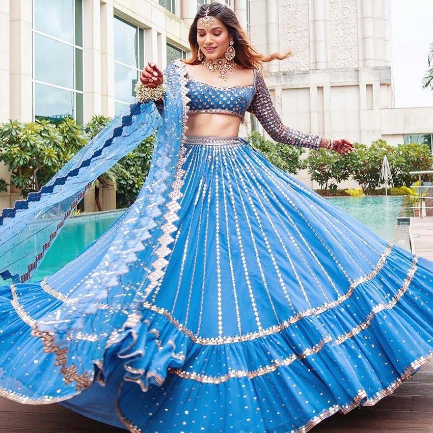 Blue Bridal Outfits (11)