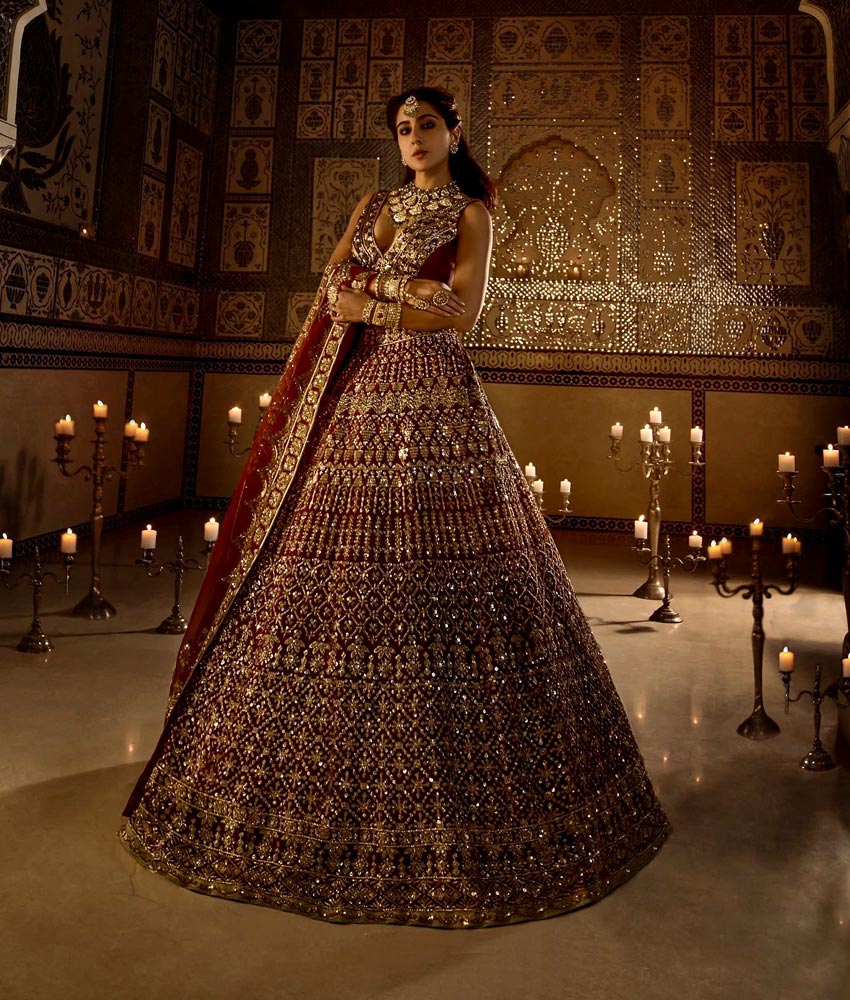 Stunning Blingy Bridal Lehengas & Where To Buy Them From (For Every Budget)  | WeddingBazaar