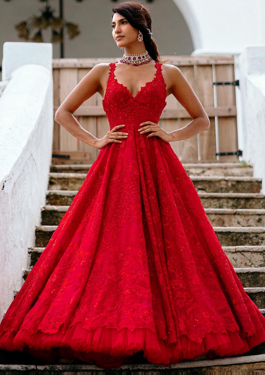 Red Gown Designs (10)