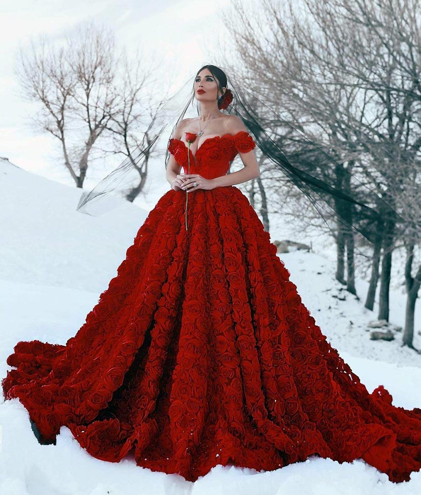 Red Gown Designs (11)