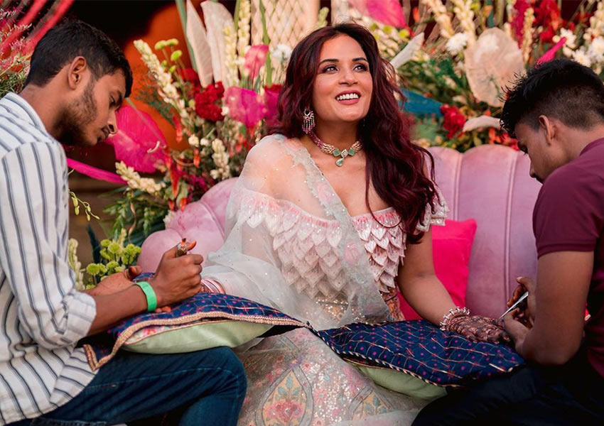 Richa Chadha makes an ethereal bride in her wedding photos to Ali Fazal