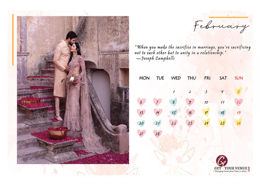 The Best Hindu Marriage Dates - “Wedding Calendar 2023” Are Here! Block ...