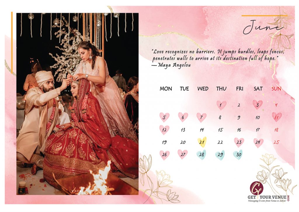 The Best Hindu Marriage Dates - “Wedding Calendar 2023” Are Here! Block ...