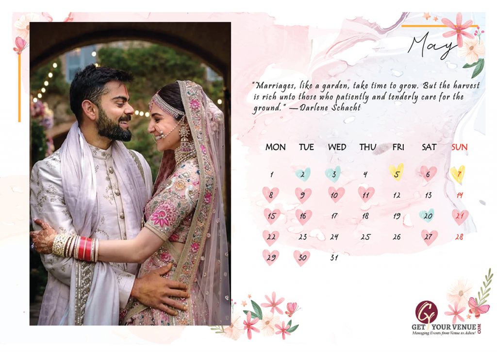 The Best Hindu Marriage Dates - “Wedding Calendar 2023” Are Here! Block ...